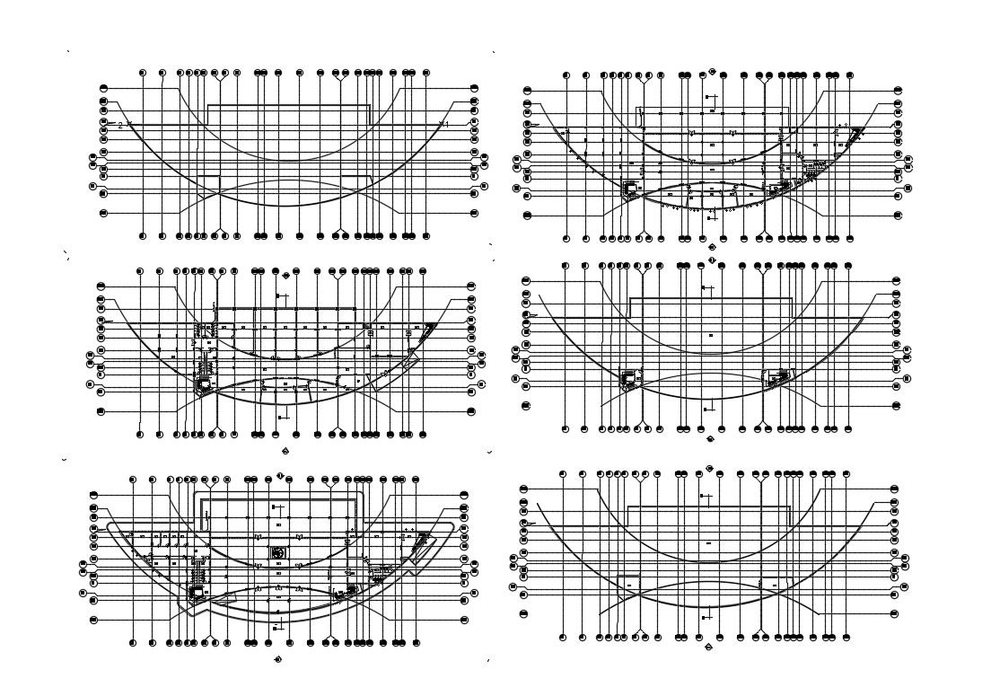 Club house staircases constructive sectional details dwg file