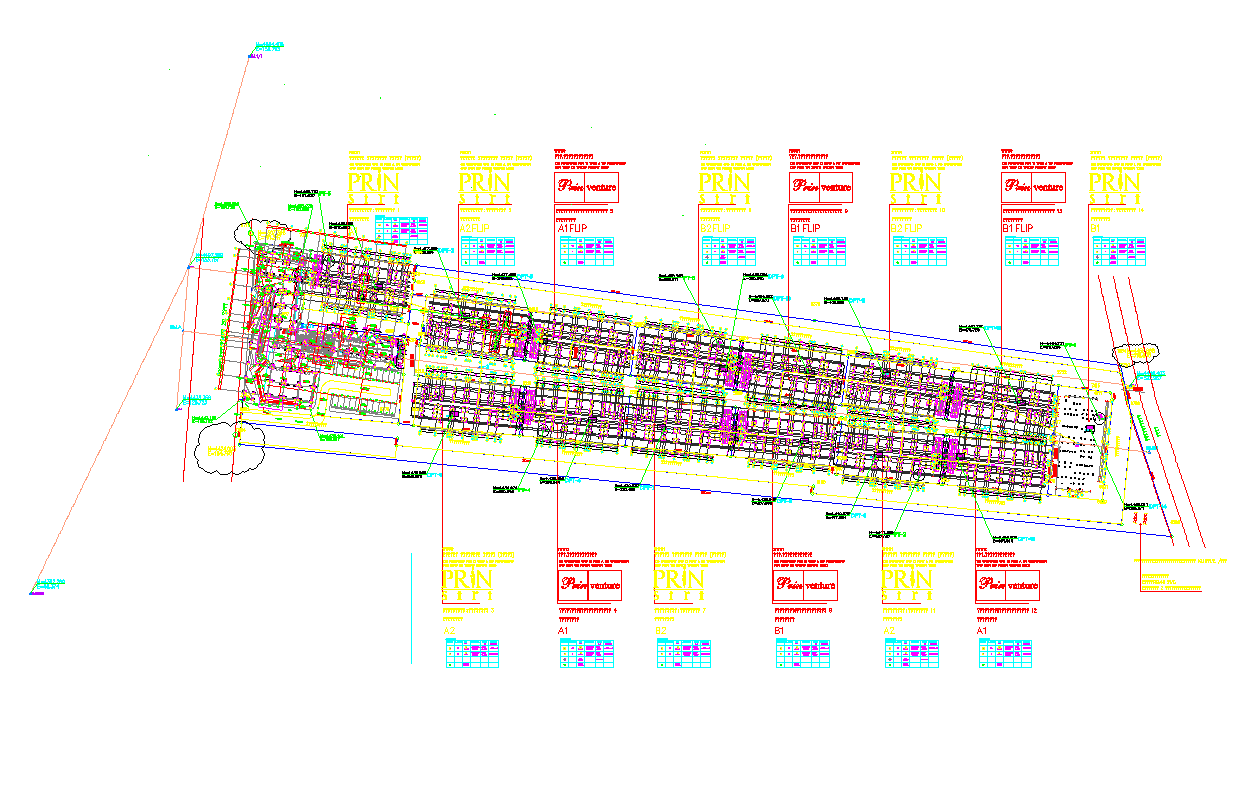 Club housing Site plan construction 2d view layout autocad file