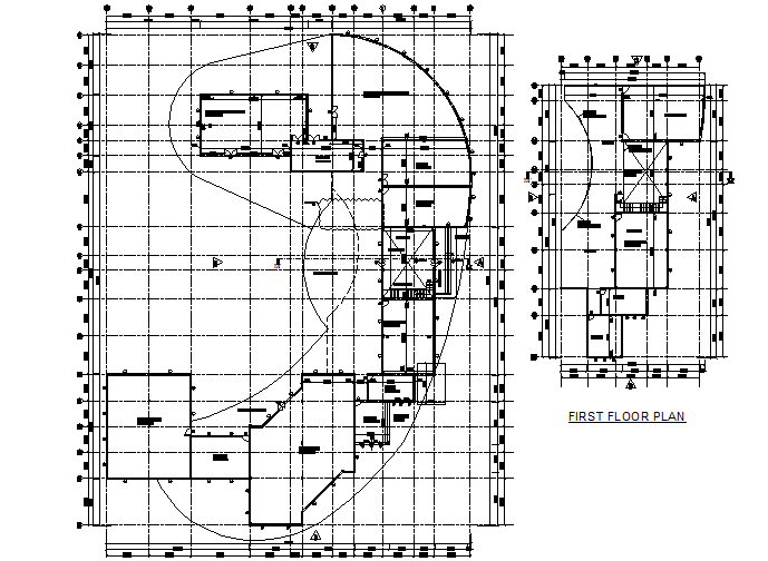 Club planning detail dwg file