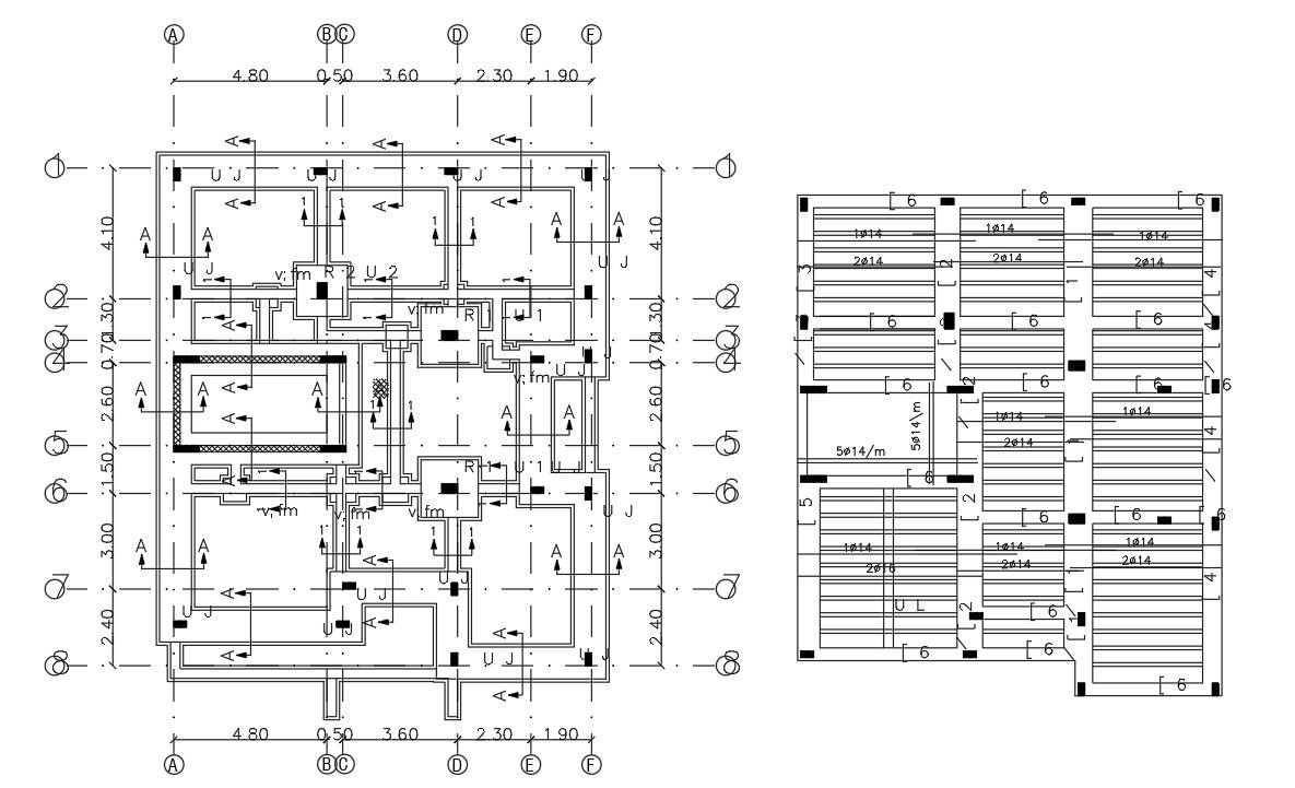 Cluster Apartment Construction Working Plan DWG File