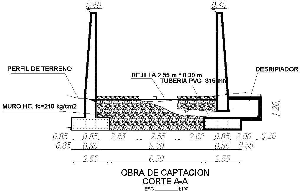 Collection work of ground structure is given in this Autocad drawing file.Download the Autocad model.