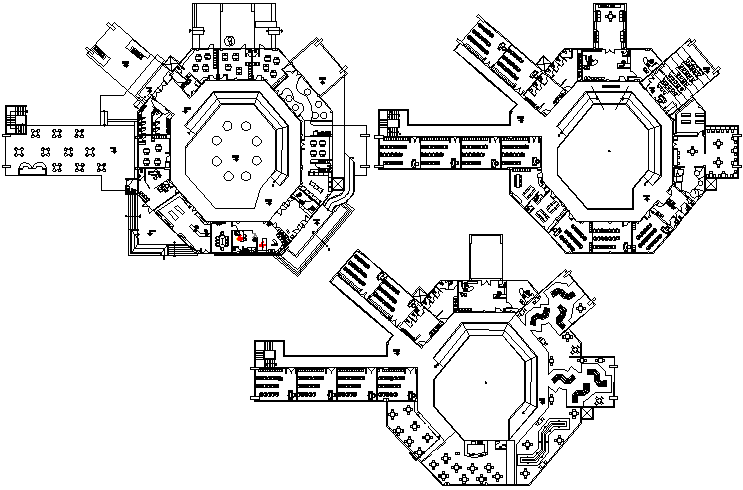 College university structure detail plan view dwg file
