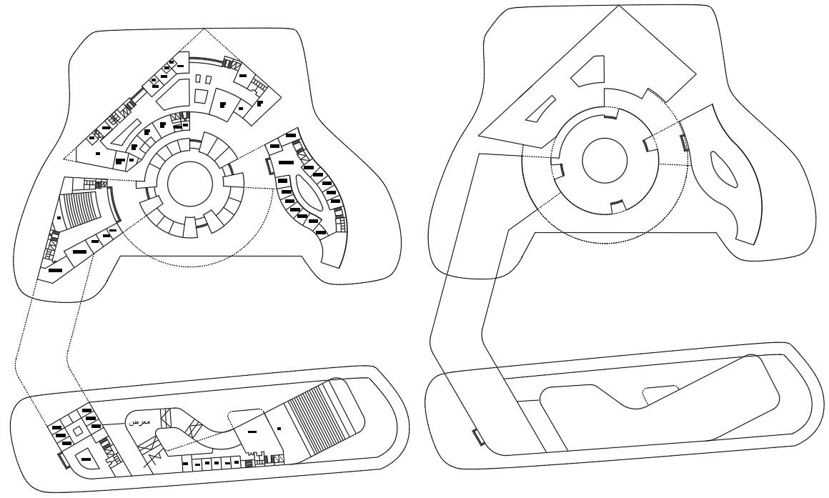 College Building Floor Layout Plan Drawing DWG File
