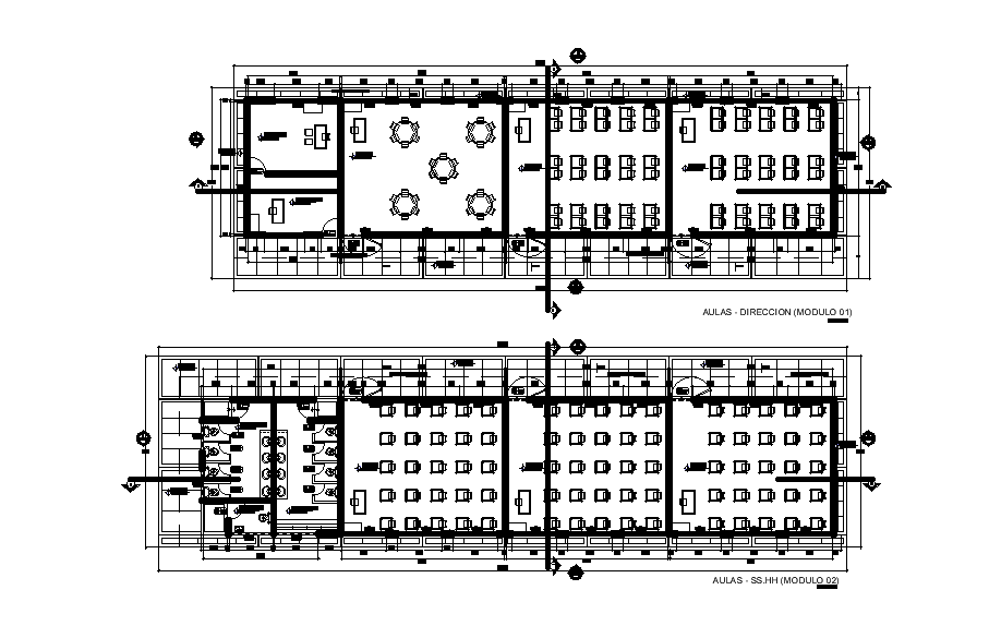 College Class Room Floor Plan CAD Drawing Download DWG FIle