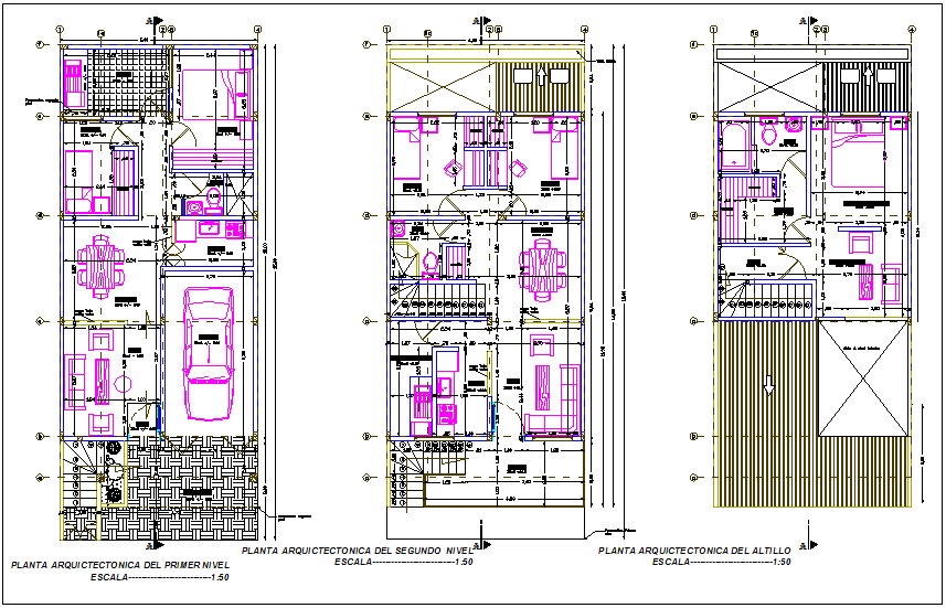 Columbia family housing floor plan dwg file