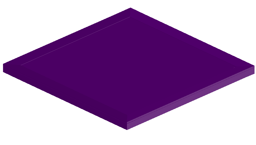 Columbine_ceiling_600 x 600 size 3d view dwg file