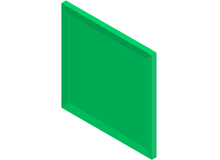 Columbine_wall_600 x 600 size 3d view dwg file