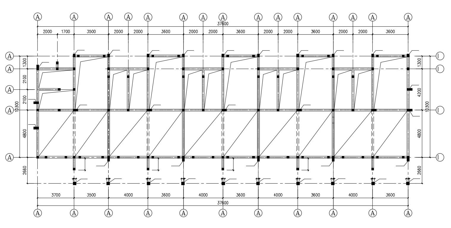 Column Center Line Plan Design