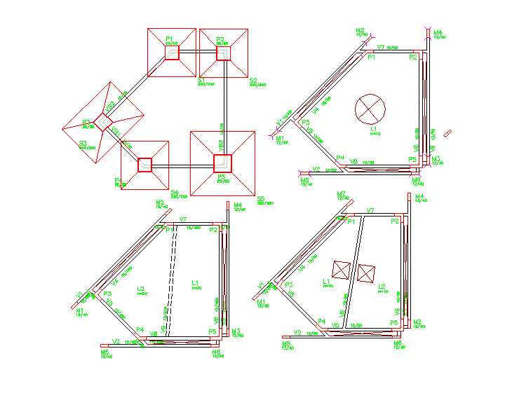 Column Details dwg Files
