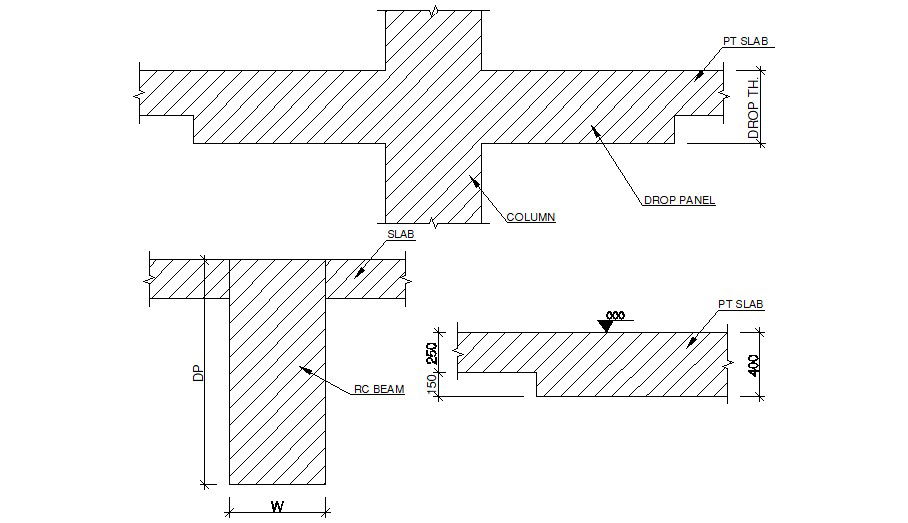 Column Drop Panel CAD File