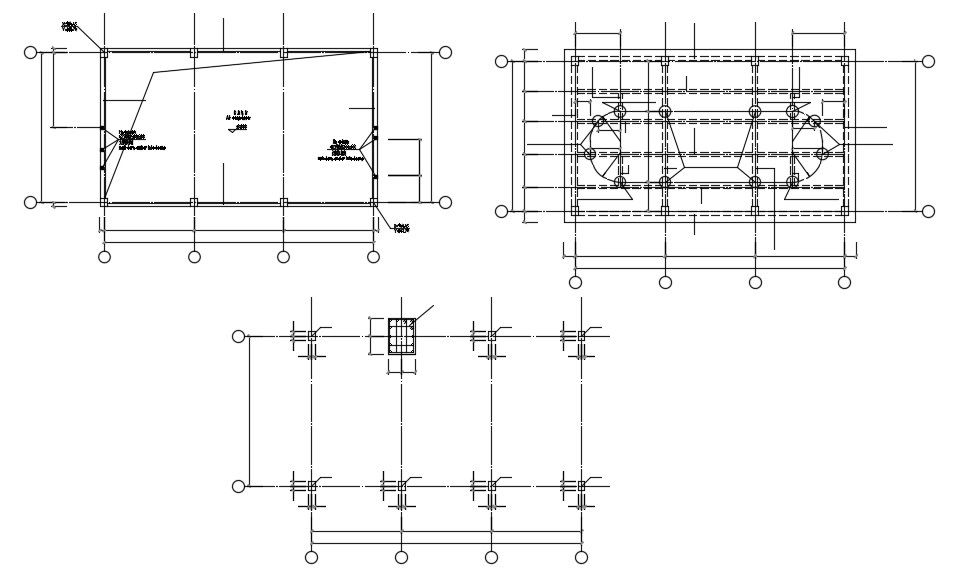 Column Layout Plan 2d AutoCAD Drawing Download
