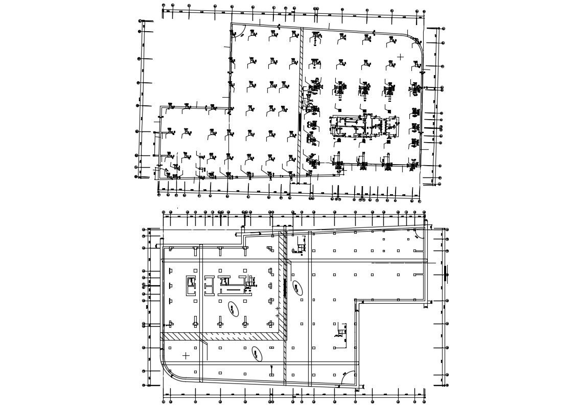 Column Layout Plan Design CAD Drawing Download