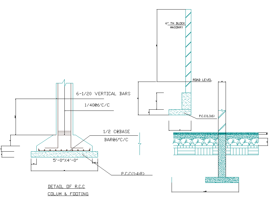 Column and Footing Detail