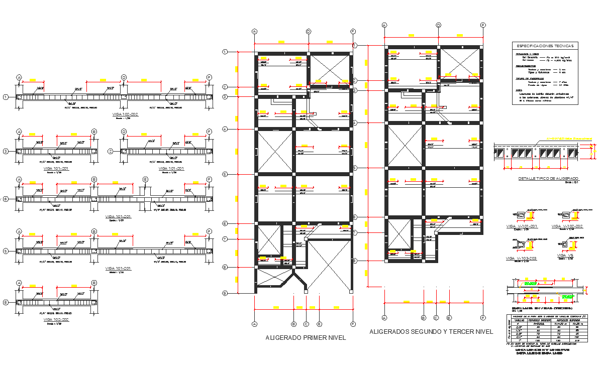 Column and beam detail dwg file