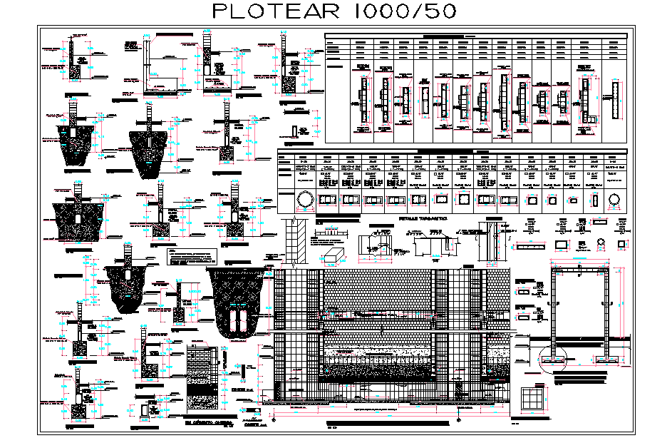 Column and beam detail dwg file