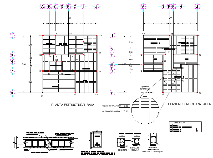 Column and beam section layout file