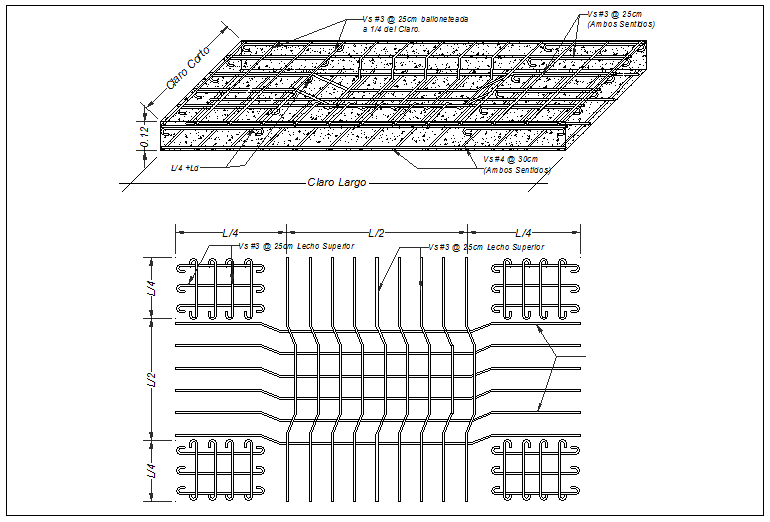 Column and floor slab monolithic connection detail dwg file