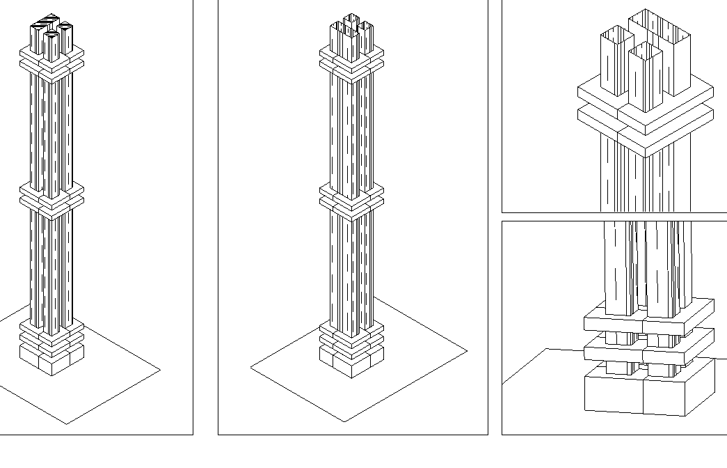 Column capital design with detailing 