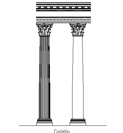 Column design traditional type details dwg file