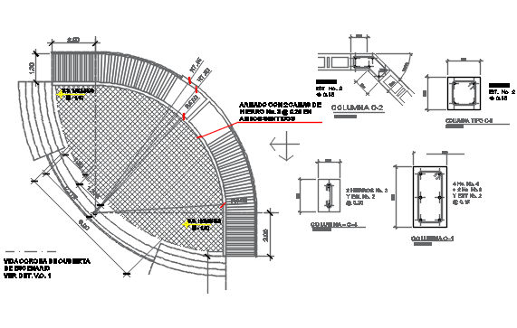Column detail dwg file