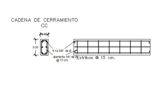 Column plan and section detail dwg file