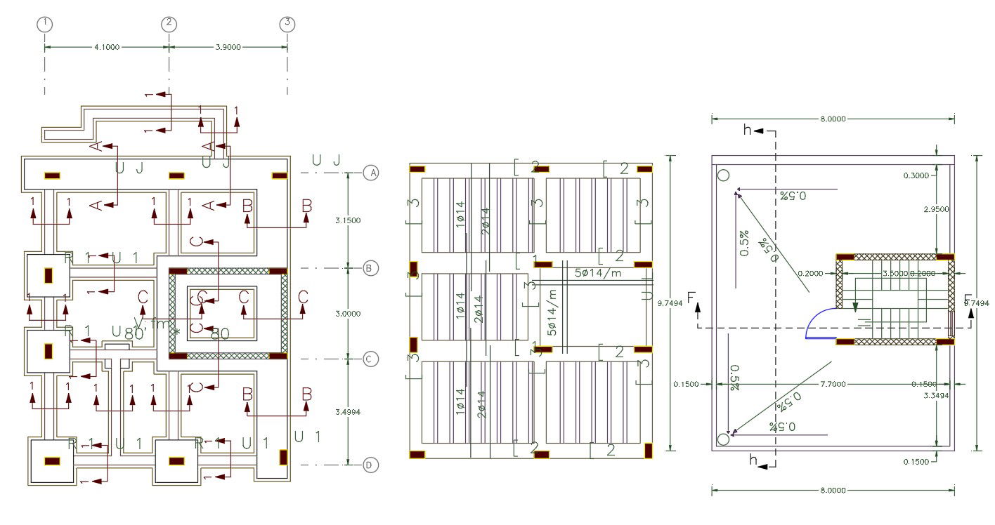 Column Footing And Foundation Plan DWG File