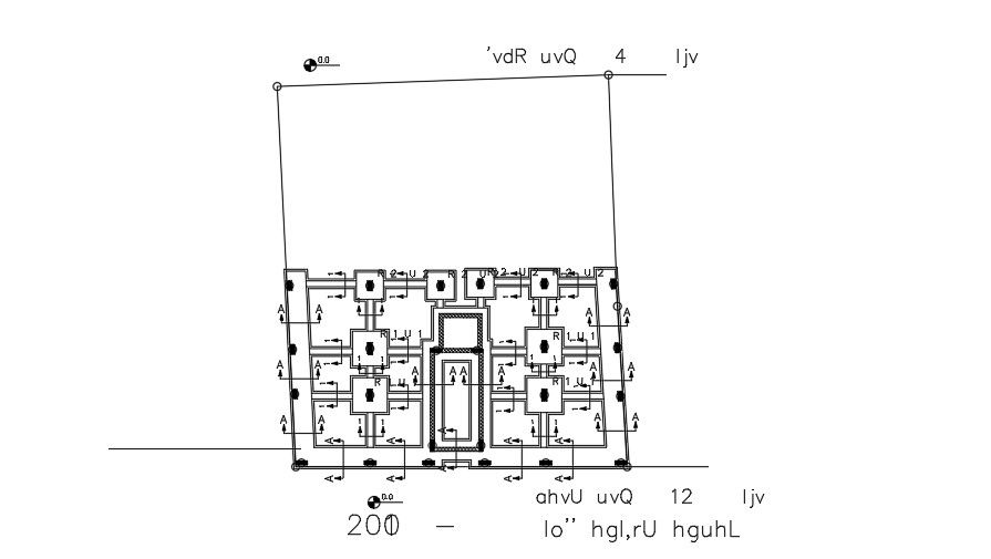 Column Footing Plan AutoCAD File Free Download