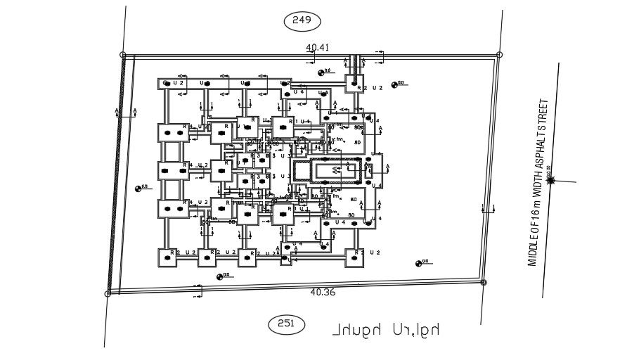 Column Footing Plan AutoCAD File