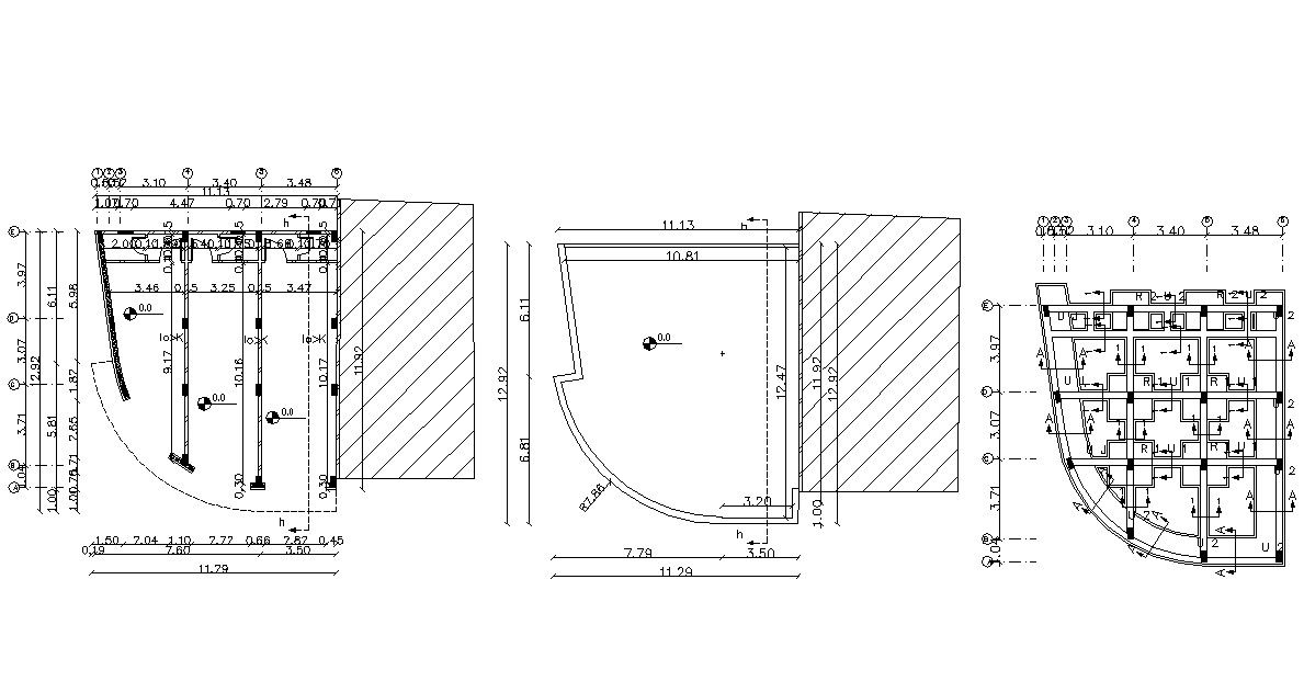 Column Pile Footing Design RCC Work DWG File