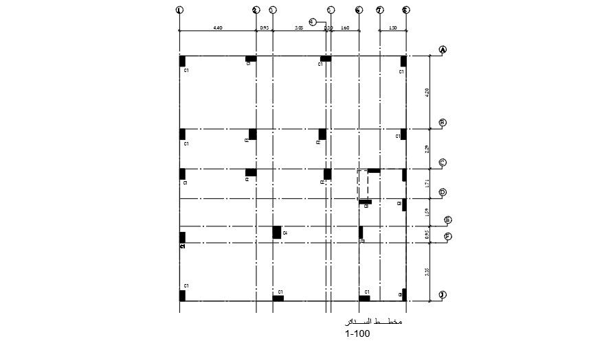 Column Placement Drawing Of House Layout