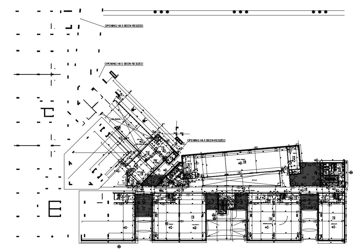 Column layout plan of commercial building in AutoCAD 2D drawing, dwg file, CAD file