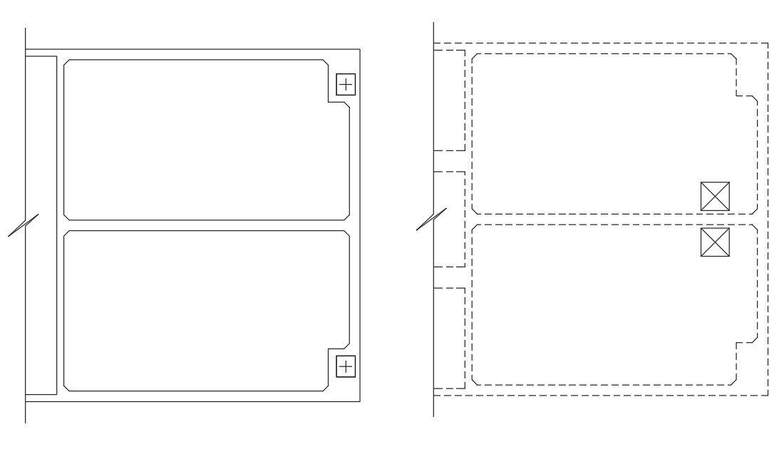 Column marking wall details are provided in this AutoCAD DWG file.Download the AutoCAD 2D DWG file now.