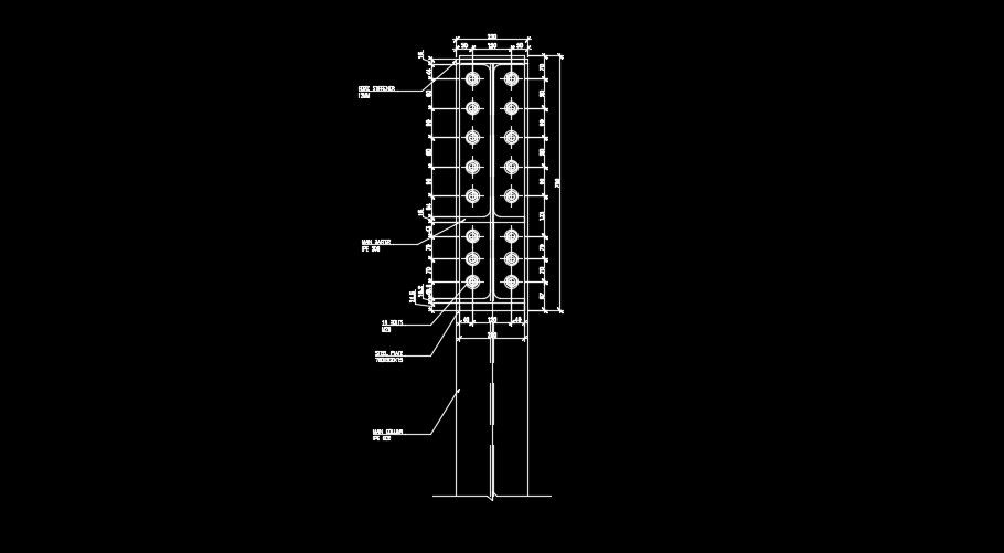 Column section detail drawing download now
