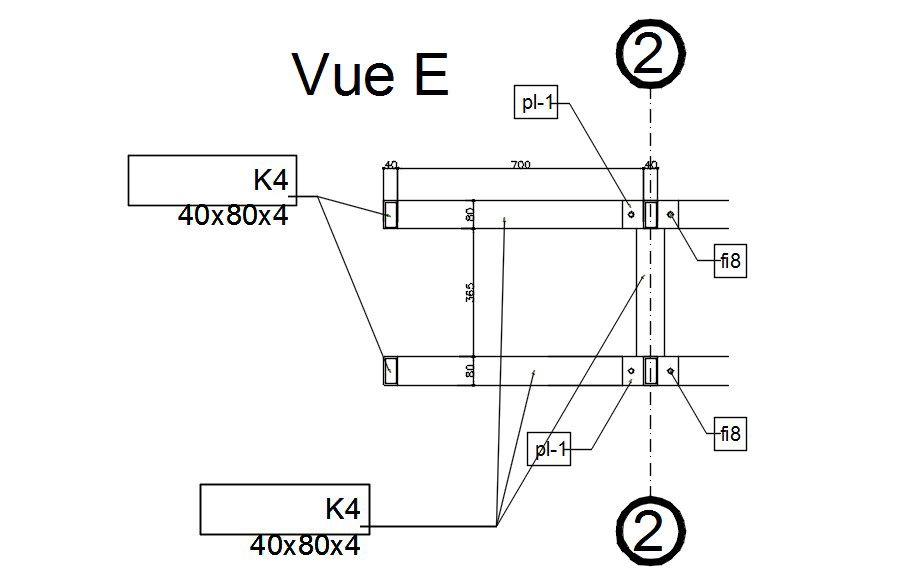 Column to beam joints design in AutoCAD 2D drawing, dwg file, CAD file