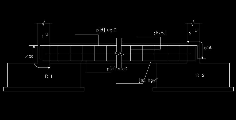 Combined footing section view is given for 11x9m house plan