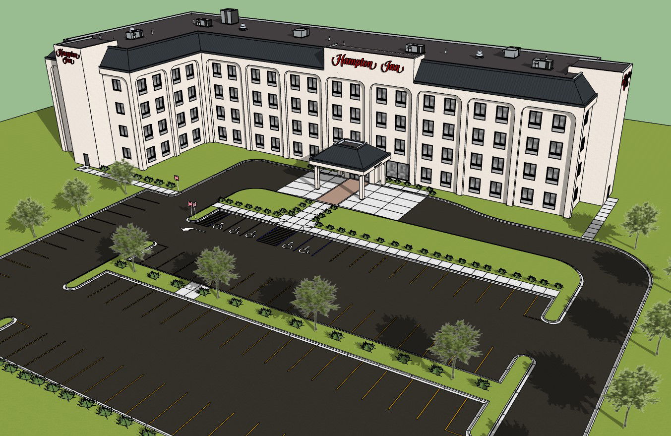 Detailed DWG CAD Drawing file of a Comfortable Inn Room Arrangement