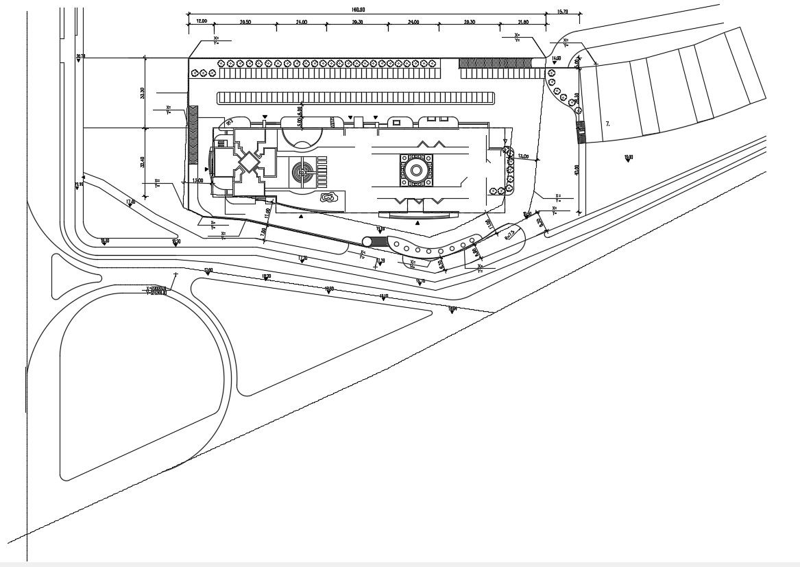 Commerce Area Landscape Plan CAD File
