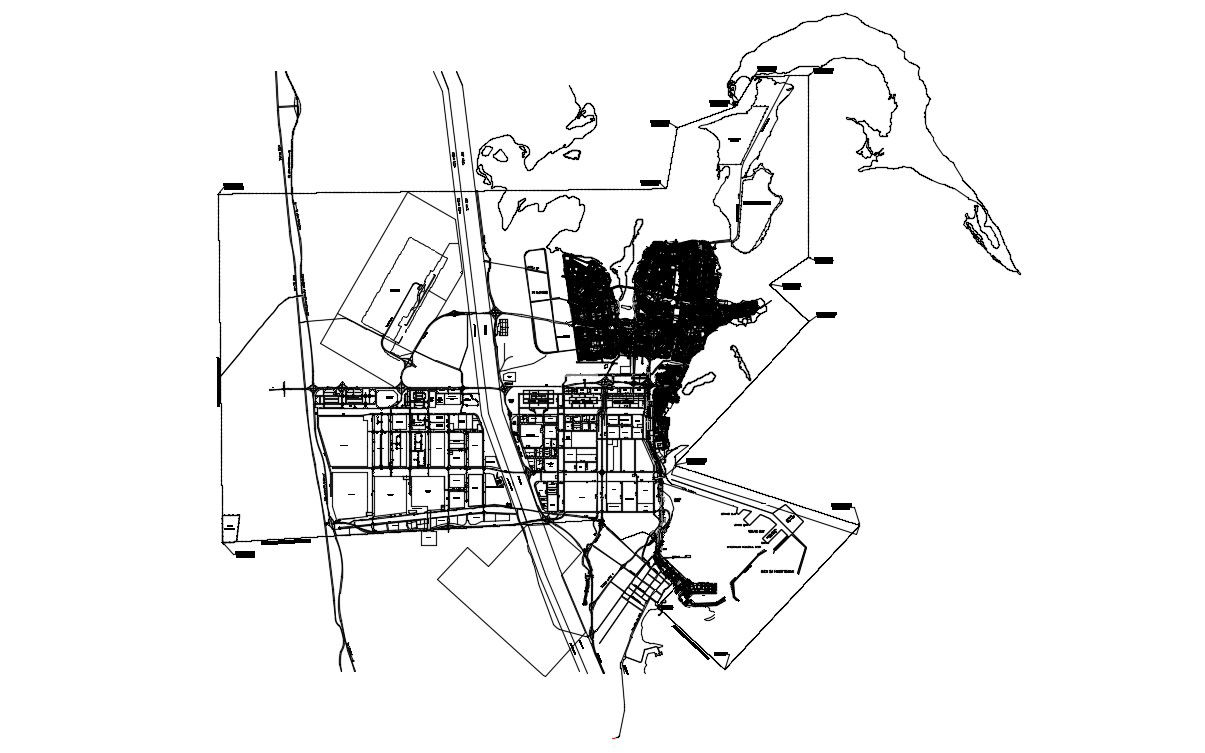 Commerce Building Landscape Key Plan DWG File