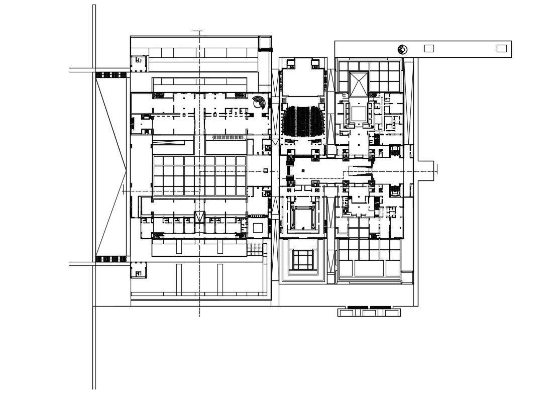 Commerce Building AutoCAD Drawing plan