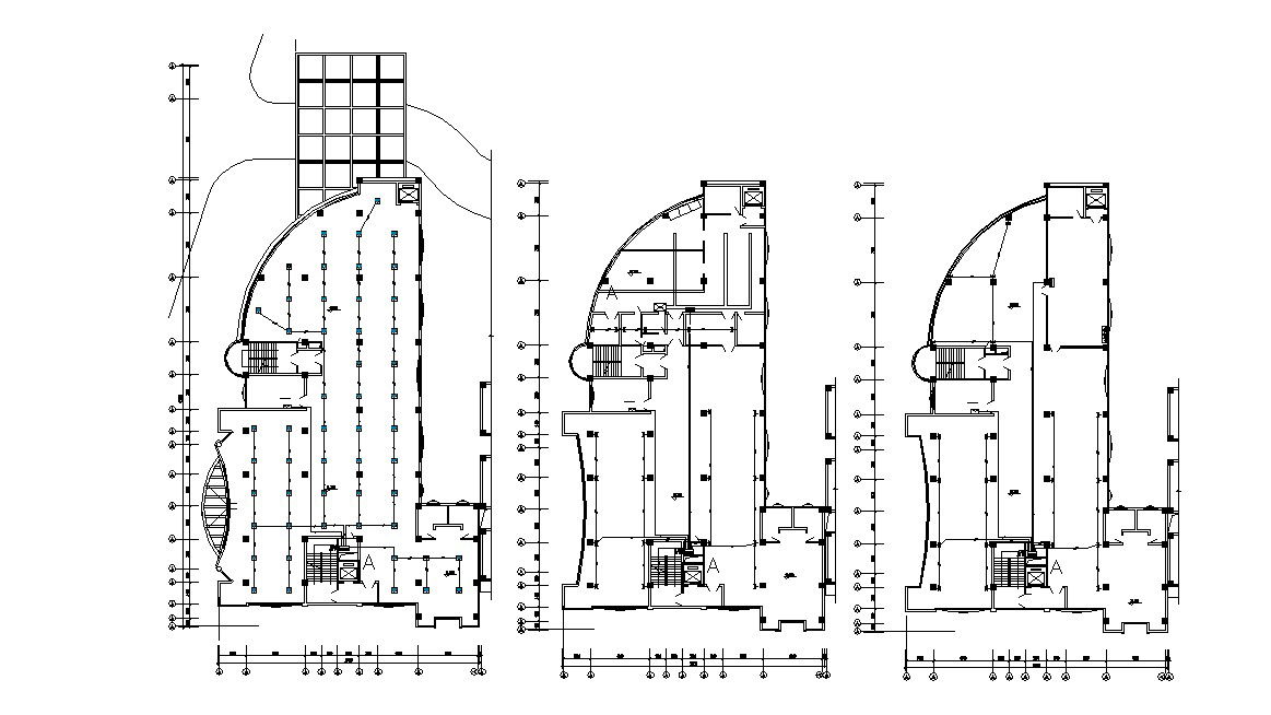 Commerce Building Construction Column Plan