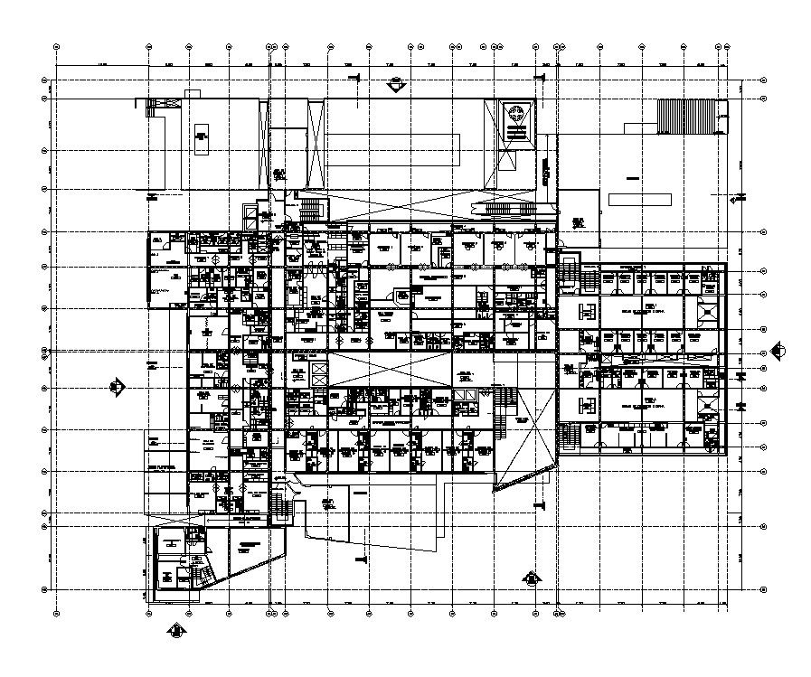 Commerce building structure detail 2d view CAD structure layout plan in autocad format