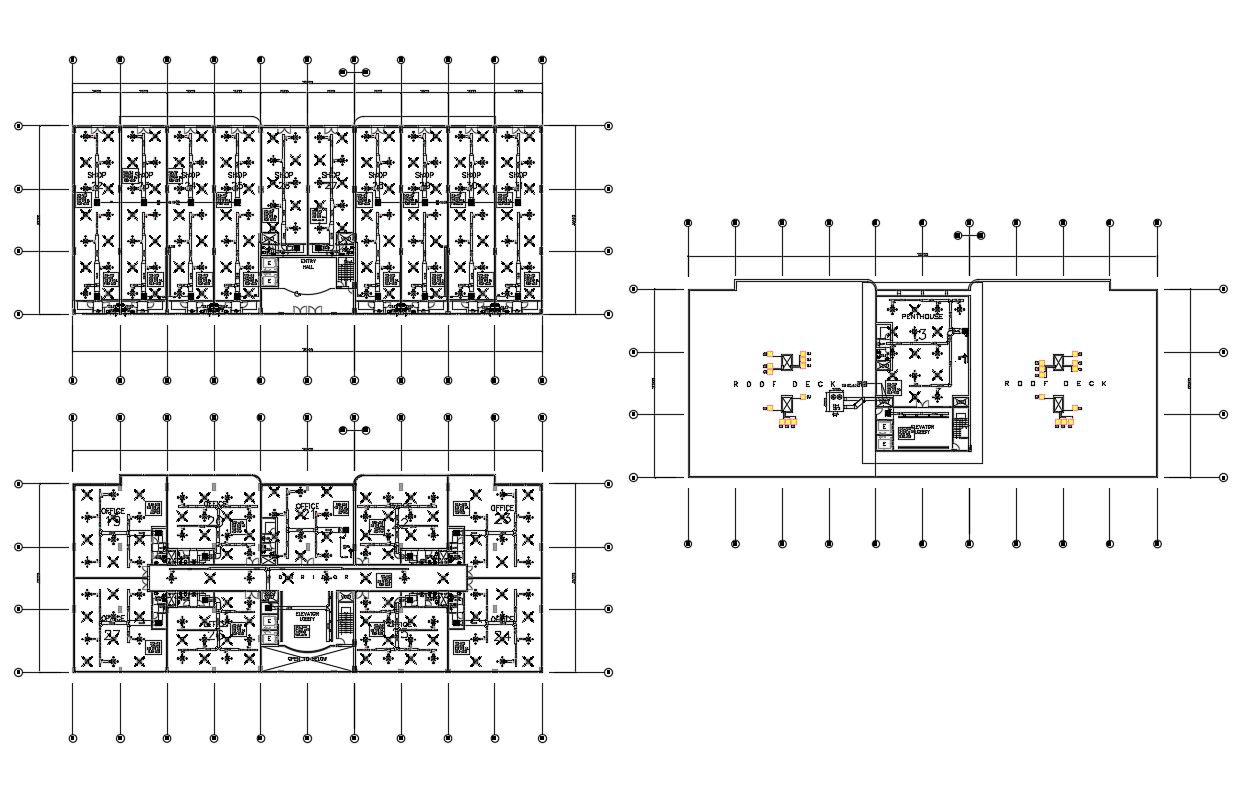 Commercial Building Architecture Plan 