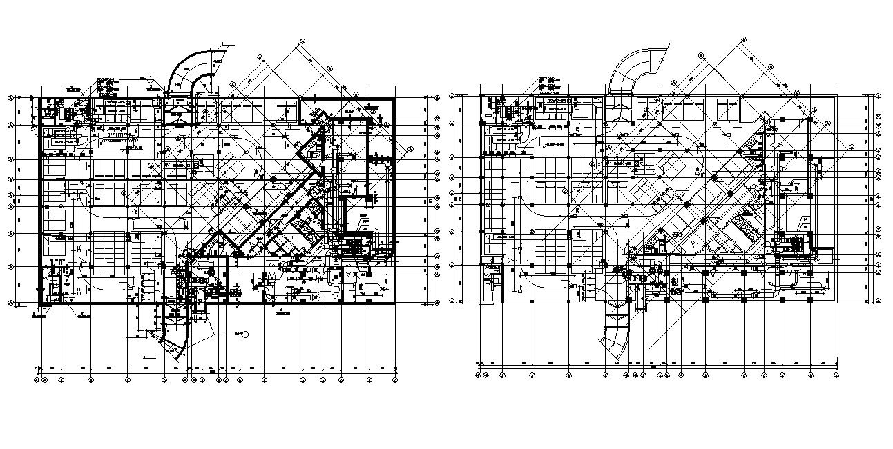 Commercial Building Construction Plan AutoCAD File