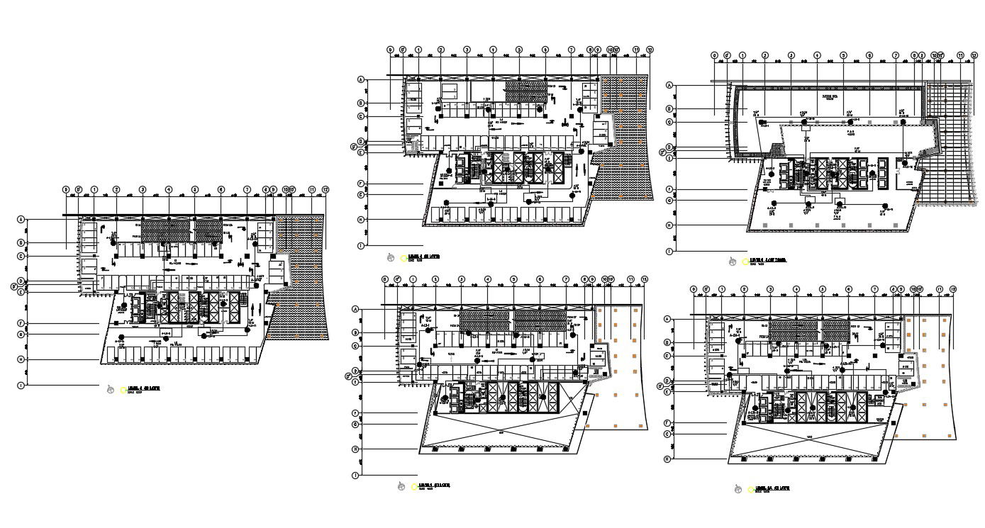 Commercial Building Design Floor Plan AutoCAD File