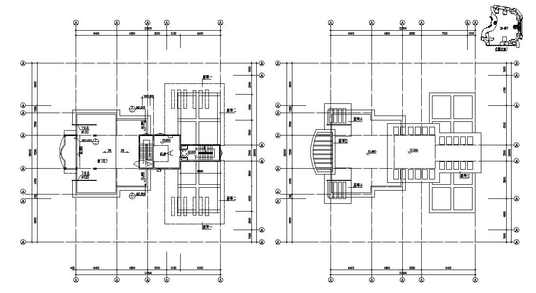 Commercial Building Design Plans With Terrace AutoCAD File Free