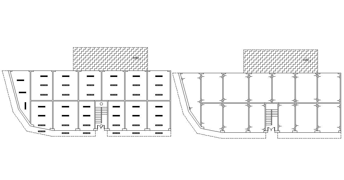 Commercial Building Electrical Plan AutoCAD Drawing