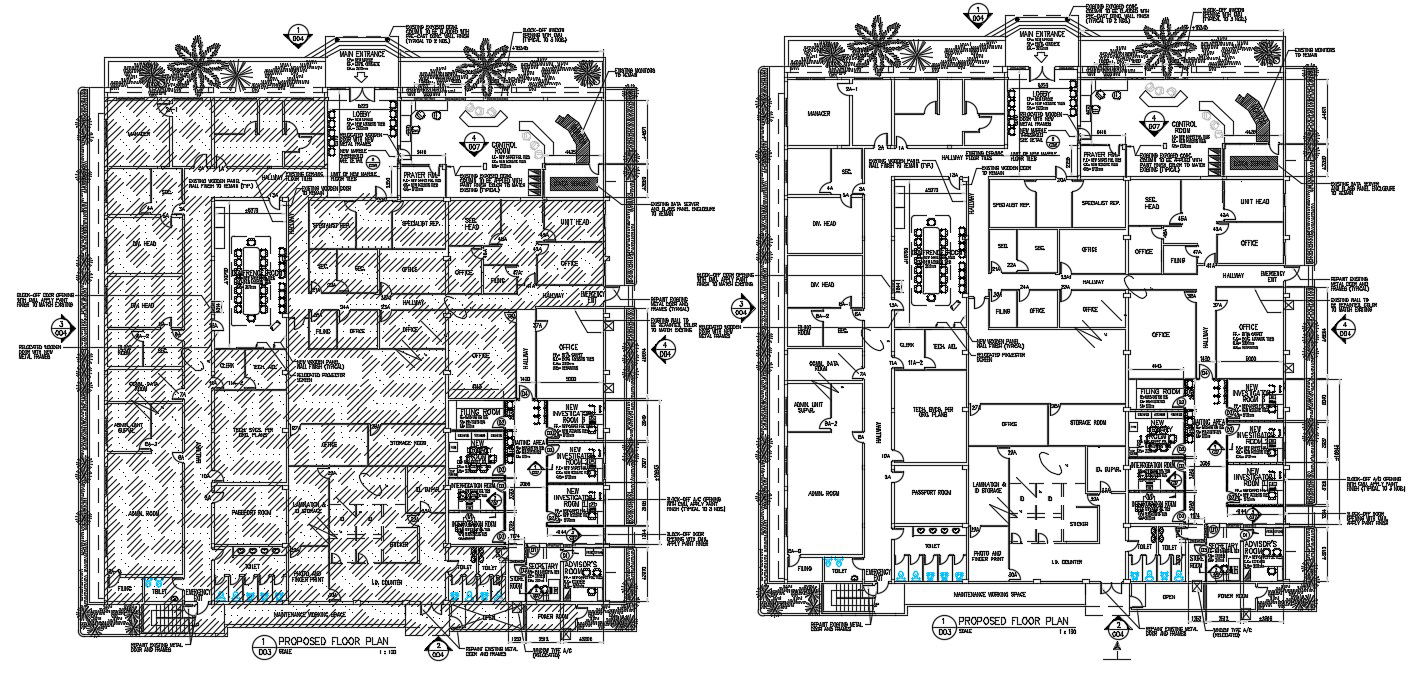 Commercial Building Floor Plan CAD File 
