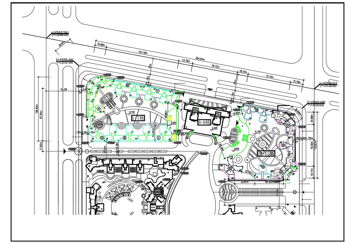 Commercial Building Ground Floor Plan DWG File