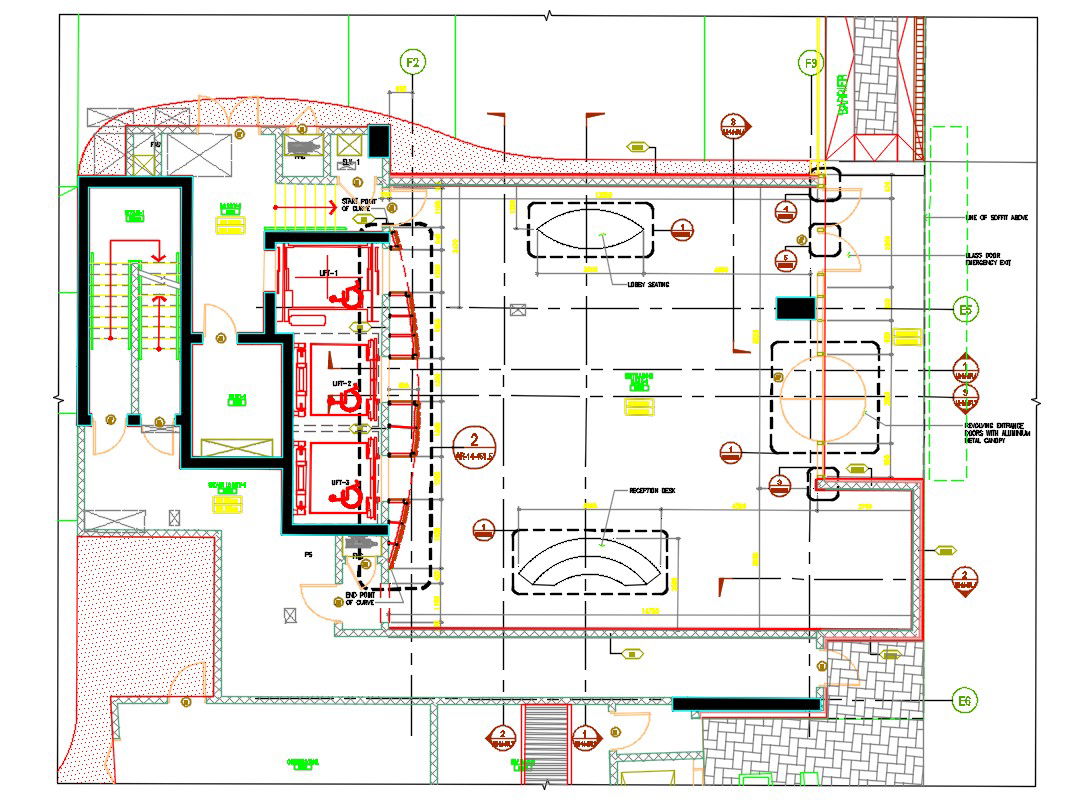 Commercial Building Ground floor Plan