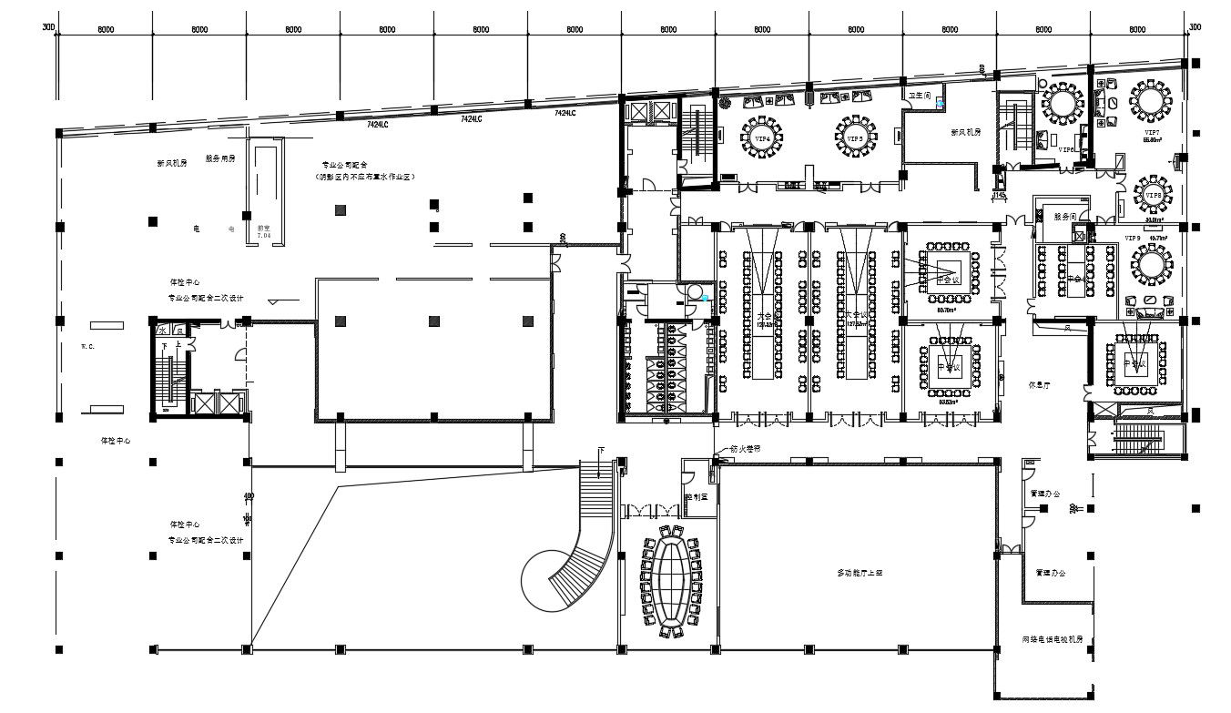 Commercial Building Plan CAD File